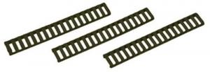 Falcon Industries Inc 3 Pack OD Green Low Profile Rail Cover 18 Slot - 4373OD Falcon Industries Inc 3 Pack OD Green Low Profile Rail Cover 18 Slot - 4373OD