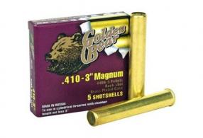 Golden Bear Buck Round .410 GA 3 IN. 5 Pellets 4 Round - AG41B5 Golden Bear Buck Round .410 GA 3 IN. 5 Pellets 4 Round - AG41B5