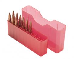 J-20 Slip-Top Boxes .300 to 7mm Magnum Caliber Clear Red - J-20-LLD-29