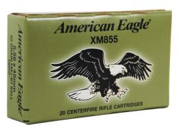 American Eagle .223 Remington/5.56mm 62 Grain Full Metal Jacket - XM855F American Eagle .223 Remington/5.56mm 62 Grain Full Metal Jacket - XM855F