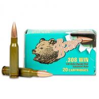 BEAR BROWN 308WIN 145GR FMJ 20RD - AB308FMJ BEAR BROWN 308WIN 145GR FMJ 20RD - AB308FMJ
