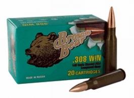 BEAR BROWN 308WIN 140GR SP 20/25 - AB308SP BEAR BROWN 308WIN 140GR SP 20/25 - AB308SP