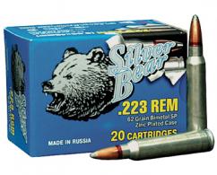 BEAR SILVER .223 Remington 62GR SP 20/25 - A223RSPN BEAR SILVER .223 Remington 62GR SP 20/25 - A223RSPN
