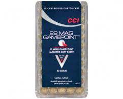CCI .22 MAG 40GR GAMEPOINT 50/40 - 22 CCI .22 MAG 40GR GAMEPOINT 50/40 - 22