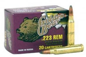 BEAR GOLDEN .223 Remington 62GR SP 20/25 - AG223SP BEAR GOLDEN .223 Remington 62GR SP 20/25 - AG223SP