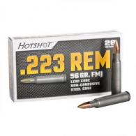 HOTSHOT 223REM 56GR FMJ BT 20/BOX - AM2424 HOTSHOT 223REM 56GR FMJ BT 20/BOX - AM2424
