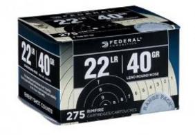 FED .22 LR HP 40GR LRN BULK 275/10 - 729 FED .22 LR HP 40GR LRN BULK 275/10 - 729
