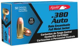 AGUILA AMMO .380ACP 95GR. - AMS380 AGUILA AMMO .380ACP 95GR. - AMS380