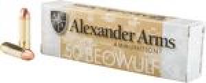 ALEXANDER AMMO .50 BEOWULF - AB335FPBOX ALEXANDER AMMO .50 BEOWULF - AB335FPBOX