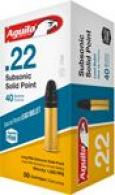 AGUILA AMMO .22LR SUBSONIC - 1B222269 AGUILA AMMO .22LR SUBSONIC - 1B222269