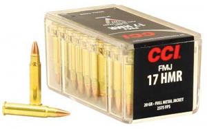 CCI .17 HMR 20GR FMJ 50/2000 - 55 CCI .17 HMR 20GR FMJ 50/2000 - 55