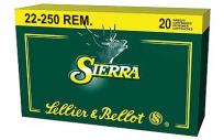 S&B 22-250 55GR SBT 20/500 - SB22250A S&B 22-250 55GR SBT 20/500 - SB22250A