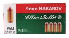 S&B 9MM MAKAROV 95GR FMJ 50/1000 - SB9MAK S&B 9MM MAKAROV 95GR FMJ 50/1000 - SB9MAK