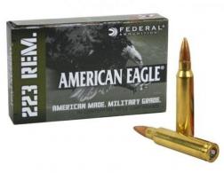 FED AM EAGLE .223REM 55GR FMJ 20/500 - AE223M FED AM EAGLE .223REM 55GR FMJ 20/500 - AE223M