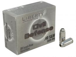LIBERTY AMMO 40 S&W 60 GRAIN - LHPCD40012 LIBERTY AMMO 40 S&W 60 GRAIN - LHPCD40012