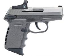 SCCY Semi-Auto Pistol, 9MM, 3.1" Bbl, Two-Tone, SS, Sniper Gray, Crimson Trace Red Dot Sight, Manual Safe - CPX1TTSGRD SCCY Semi-Auto Pistol, 9MM, 3.1" Bbl, Two-Tone, SS, Sniper Gray, Crimson Trace Red Dot Sight, Manual Safe - CPX1TTSGRD