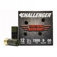 Challenger 12 GA  2 3/4' 9 Pellet 00 Buck 1225FPS - 00100