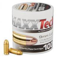 MAXX 9MM 115GR FMJ 100/10 BRASS - PTGB9MM MAXX 9MM 115GR FMJ 100/10 BRASS - PTGB9MM