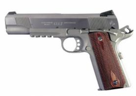 COLT GOVT 9MM Luger Rail Gun Stainless Steel 5in 9rd Rosewood - O1072RG COLT GOVT 9MM Luger Rail Gun Stainless Steel 5in 9rd Rosewood - O1072RG