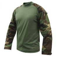 TruSpec - TRU Combat Shirt | Woodland Camo/Olive Drab | Large - 2560005 TruSpec - TRU Combat Shirt | Woodland Camo/Olive Drab | Large - 2560005