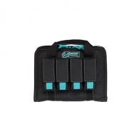 Pistol Case W/ Mag Pouches | Black/Teal - 25-0017162000 Pistol Case W/ Mag Pouches | Black/Teal - 25-0017162000