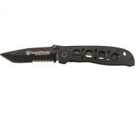 SW CK5TBS Folder 3.2 in Black Combo Blade Aluminum Handle - CK5TBS SW CK5TBS Folder 3.2 in Black Combo Blade Aluminum Handle - CK5TBS