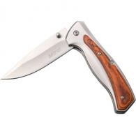MTech Assisted 3.50 in Blade Wood-Stainless Steel Handle - MT-A1132BR EXCL MTech Assisted 3.50 in Blade Wood-Stainless Steel Handle - MT-A1132BR EXCL