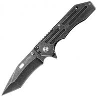 Kershaw Lifter Assisted 3.375 in Blackwash Plain SS Handle - 1302BW Kershaw Lifter Assisted 3.375 in Blackwash Plain SS Handle - 1302BW