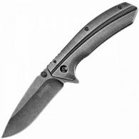 Kershaw Filter Assisted 3.25 in Blackwash Plain SS Handle - 1306BW Kershaw Filter Assisted 3.25 in Blackwash Plain SS Handle - 1306BW