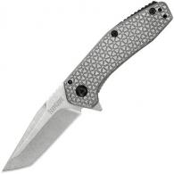 Kershaw Cathode Assisted 2.25 in Stonewash Plain SS Handle - 1324