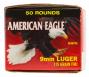 Federal AE9D950 American Eagle 9mm Luger 115 GR Full Metal Jacket 50 Bx/ 10 Cs - AE9D950 Federal AE9D950 American Eagle 9mm Luger 115 GR Full Metal Jacket 50 Bx/ 10 Cs - AE9D950