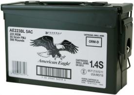 Federal AE223BL5AC American Eagle .223 Remington 55 GR Full Metal Jacket 500 Bx