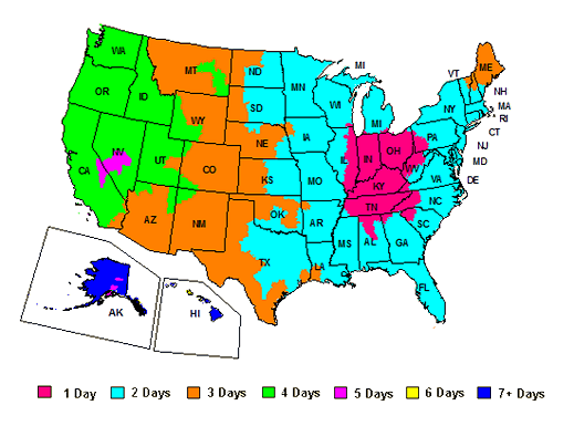 Fedex Zone Locator Chart