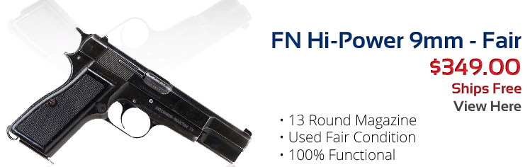 FN Hi-Power 9mm - Fair - $349.00