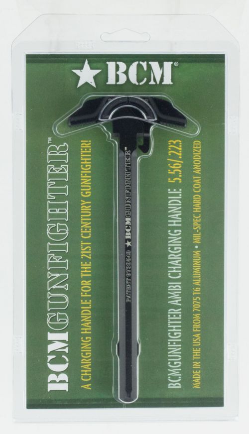 BCM BCMGunfighter Charging Handle with Mod 3x3 Latch AR-15 Black Hardcoat Anodized 7075 Aluminum