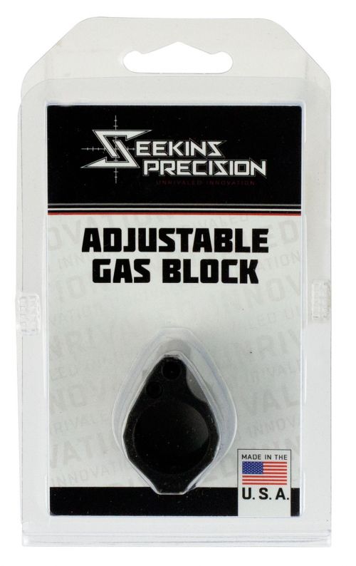 Seekins Precision Low Profile Adjustable Gas Block 1.37 x .94 Black Melonite