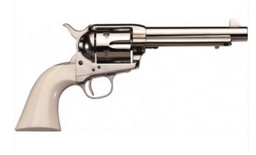 Taylors & Co. 1873 Cattleman Nickel/Ivory Taylor Tuned 45 Long Colt Revolver