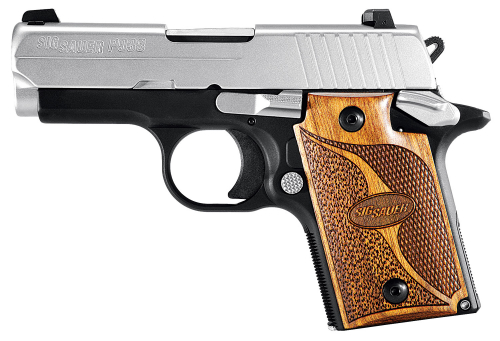 Sig Sauer P938 Micro-Compact SAS *MA Compliant* 9mm 3 7+1 Black Stainless Steel Walnut Grip