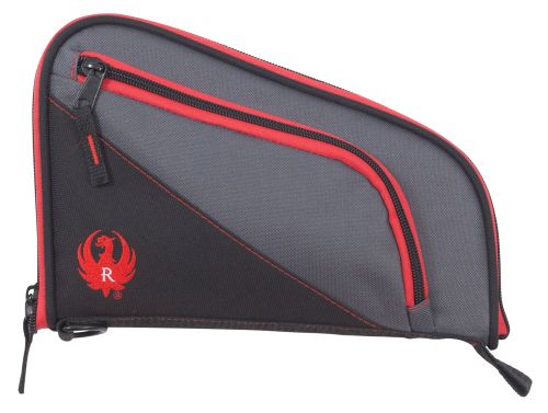 Allen Ruger Tucson Handgun Case Fits Guns Up To 10 Black, Gray w/Red Trim Handgun Knit