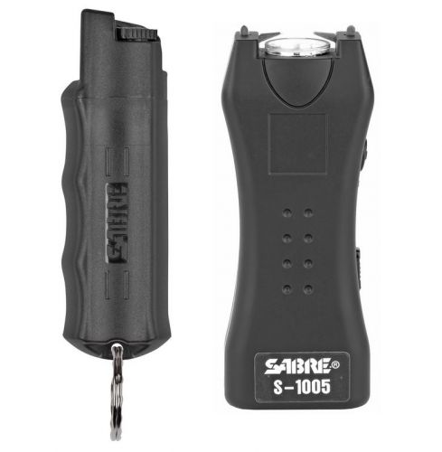 Sabre Multi-Range Protection Pack Stun Gun w/ Flashlight/Pepper Spray Combo