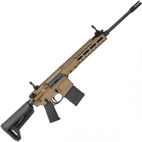 Barrett 17069 REC7 Flyweight 5.56x45mm NATO 16 30+1 Burnt Bronze Cerakote Black 6 Position Stock Black Polymer Grip