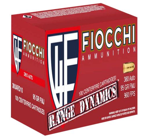 Fiocchi Range Dynamics .380 ACP 95 GR FMJ 200/bx