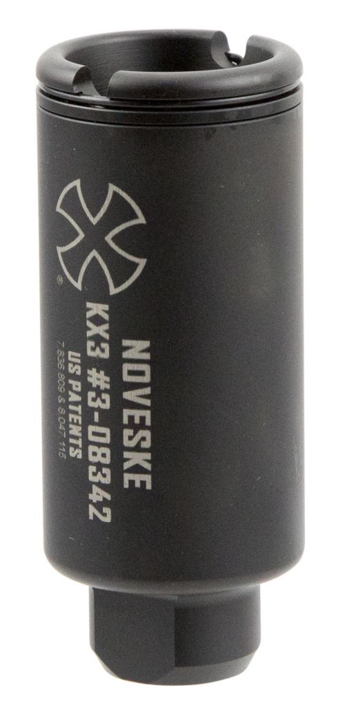 Noveske KX3 5.56x45mm NATO Flash Suppressor 1/2-28 tpi Black Nitride Steel