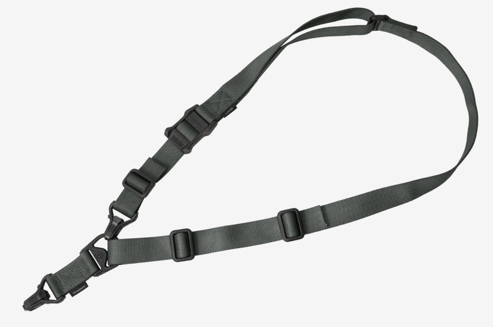 Magpul MS3 Gen2 Sling 1.25\ W Adjustable One-Two Point Gray Nylon Webbing for Rifle