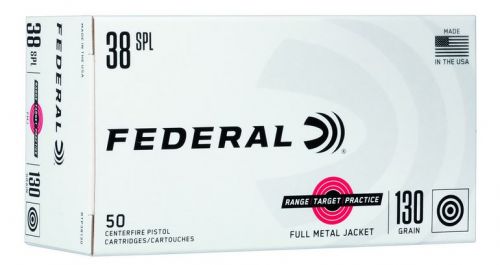 Federal Range and Target 38 Special 130 gr Full Metal Jacket 50rd box