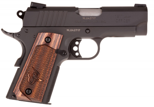 Taurus 1911 Officer .45 ACP Single 3.5 6+1 Walnut Grip Black