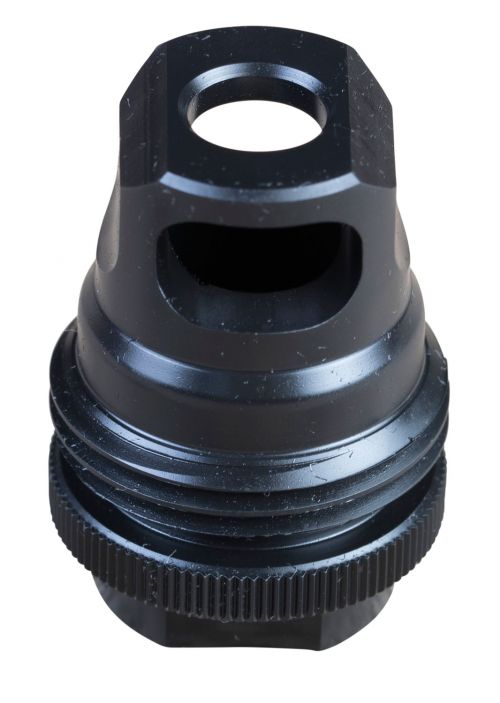 SilencerCo ASR Single Port 30 Caliber Muzzle Brake 5/8-24 tpi Black Steel