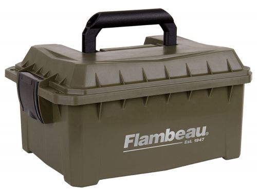 Flambeau Shotshell Ammo Can 12/20 Gauge 9.625 L x 7.5 W x 4.25 D 4 Boxes Tan