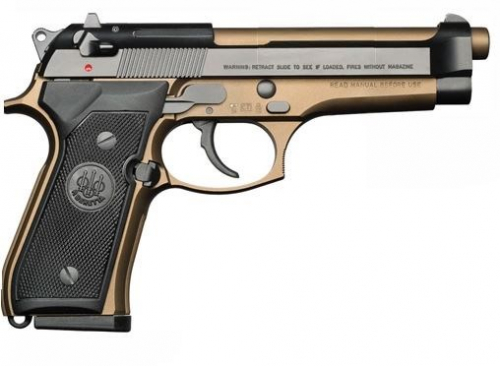 Beretta 92 FS Limited Edition 9mm 4.9 Burnt Bronze/Black, Italian Mfg. 15+1