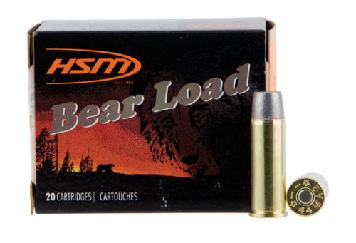 HSM Bear Load 44 Rem Mag 305 gr Wide Flat Nose (WFN) 20 Bx/ 20 Cs